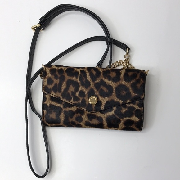 MICHAEL Michael Kors Handbags - MICHAEL MICHAEL KORS Brown Printed Haircalf Phone Crossbody